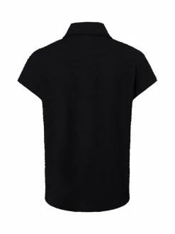 Opus Blusen*Damen Hemdbluse - Samsi schwarz uni