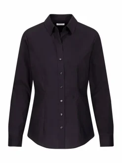 Seidensticker Blusen*Damen Hemdbluse - Uni schwarz uni