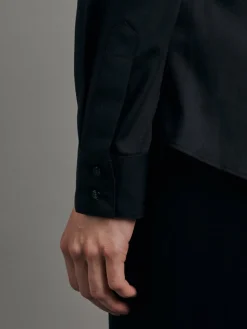 Seidensticker Blusen*Damen Hemdbluse - Uni schwarz uni