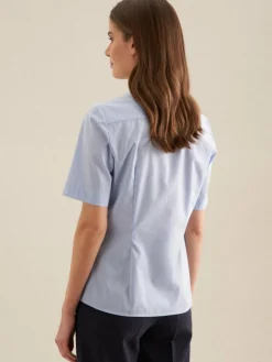 Seidensticker Blusen*Damen Hemdbluse - Uni blau uni