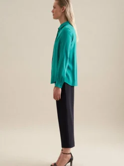 Seidensticker Blusen*Damen Hemdbluse - Uni türkis uni