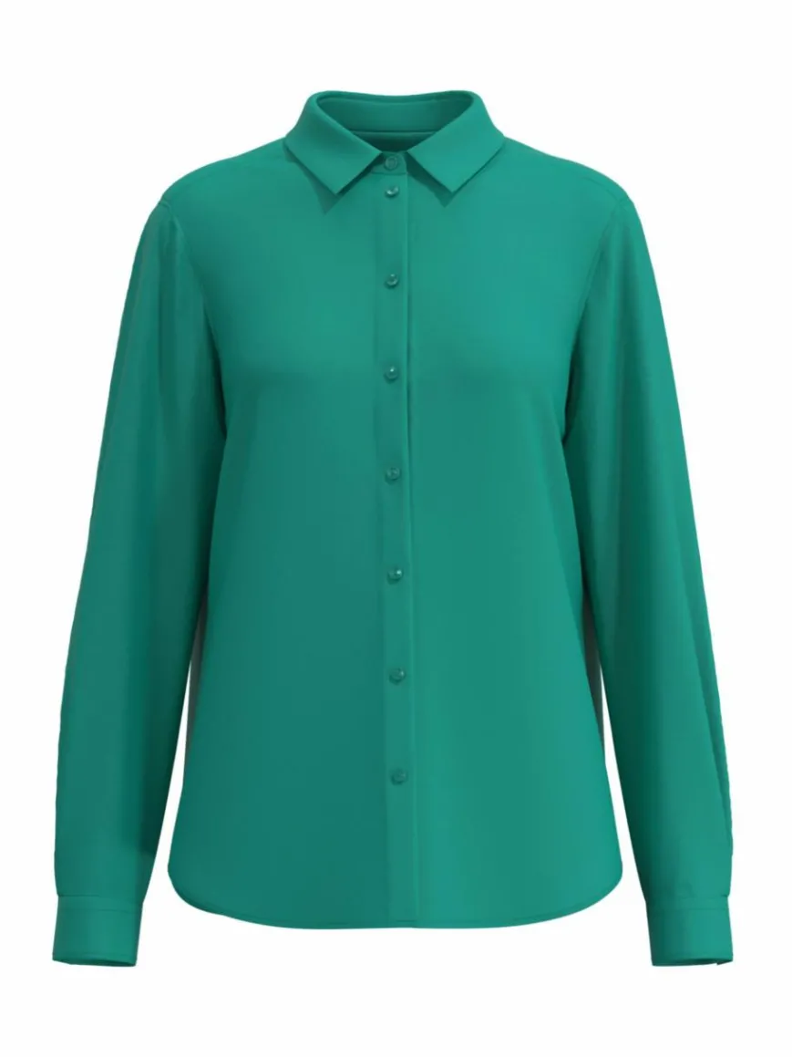 Seidensticker Blusen*Damen Hemdbluse - Uni türkis uni