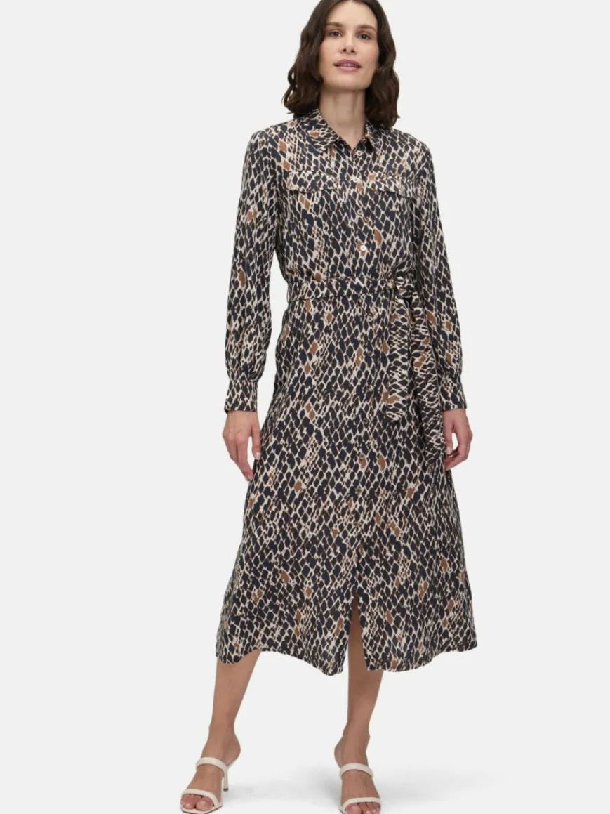 Betty Barclay Kleider*Damen Hemdblusenkleid marine mehrfarbig gemustert