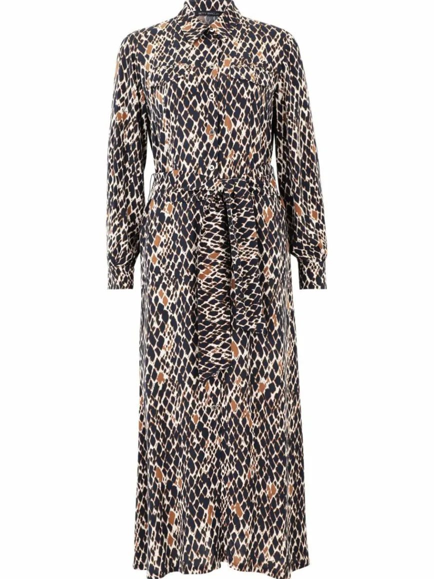 Betty Barclay Kleider*Damen Hemdblusenkleid marine mehrfarbig gemustert