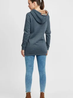 OXMO Sweatshirts & Sweatjacken*Damen Hoodie blau uni
