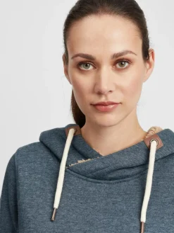 OXMO Sweatshirts & Sweatjacken*Damen Hoodie blau uni