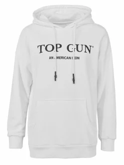 Topgun Sweatshirts & Sweatjacken*Damen Hoodie weiß uni