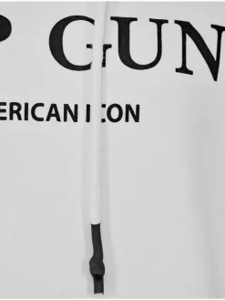 Topgun Sweatshirts & Sweatjacken*Damen Hoodie weiß uni