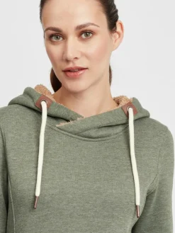 OXMO Sweatshirts & Sweatjacken*Damen Hoodie grün uni