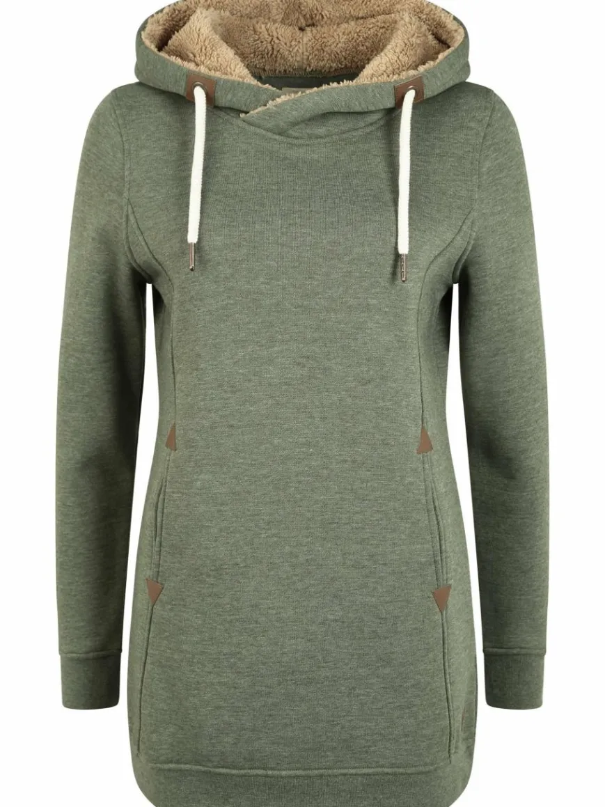 OXMO Sweatshirts & Sweatjacken*Damen Hoodie grün uni