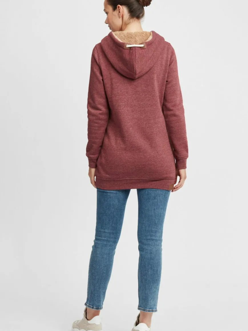 OXMO Sweatshirts & Sweatjacken*Damen Hoodie rot uni