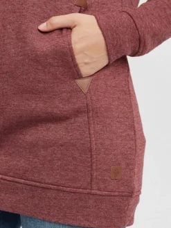 OXMO Sweatshirts & Sweatjacken*Damen Hoodie rot uni