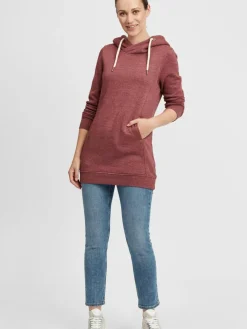 OXMO Sweatshirts & Sweatjacken*Damen Hoodie rot uni