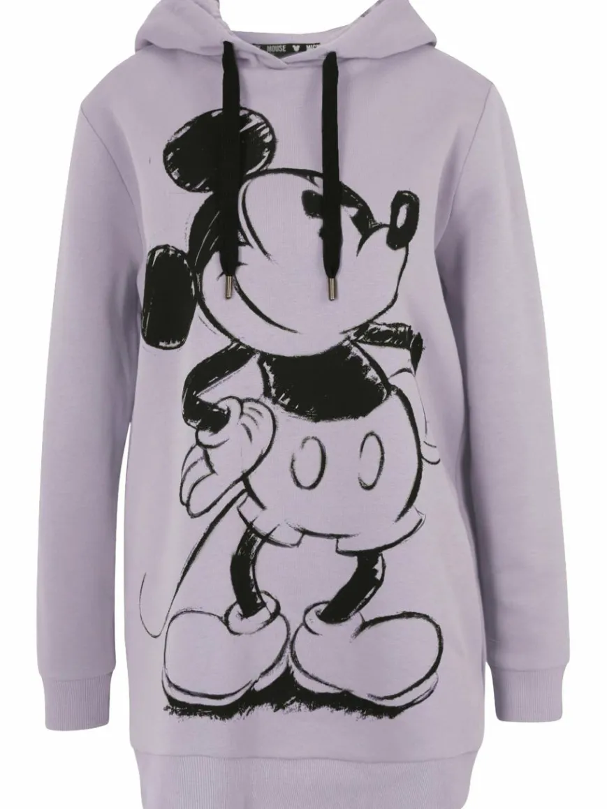 Course Sweatshirts & Sweatjacken*Damen Hoodie - Mickey Mouse Retro flieder bedruckt