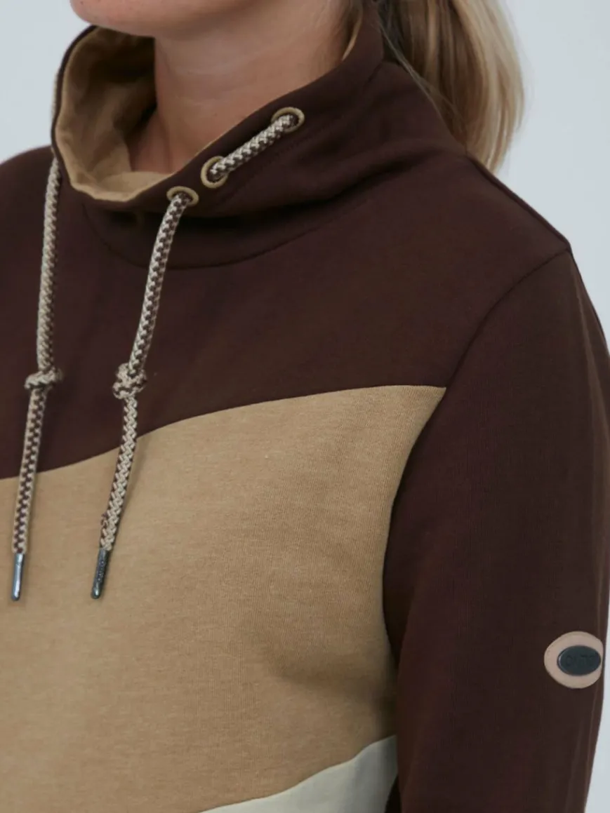 OXMO Sweatshirts & Sweatjacken*Damen Hoodie - OXAgda braun uni