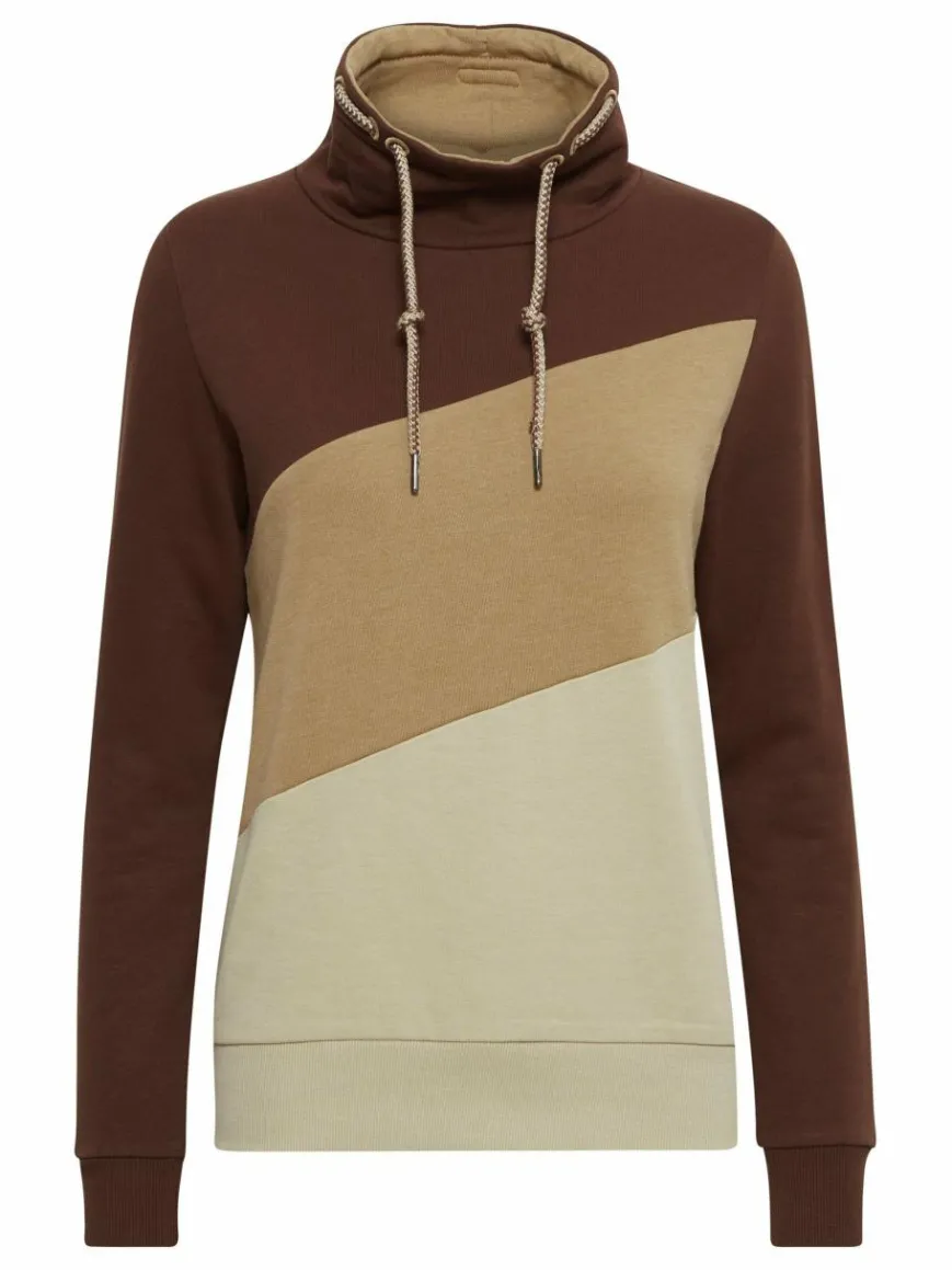 OXMO Sweatshirts & Sweatjacken*Damen Hoodie - OXAgda braun uni