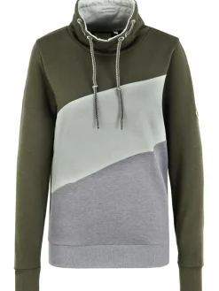 OXMO Sweatshirts & Sweatjacken*Damen Hoodie - OXAgda grün uni
