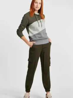 OXMO Sweatshirts & Sweatjacken*Damen Hoodie - OXAgda grün uni