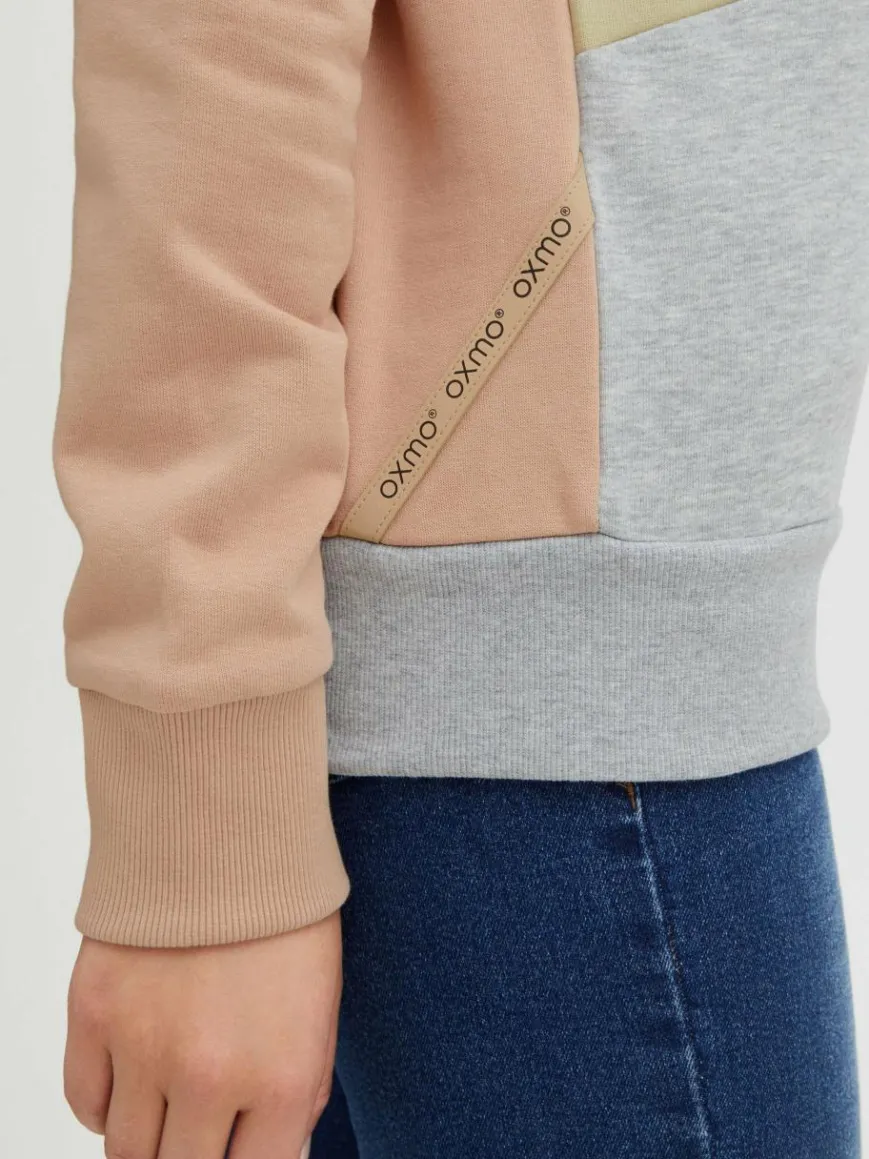 OXMO Sweatshirts & Sweatjacken*Damen Hoodie - OXAgda rosa uni