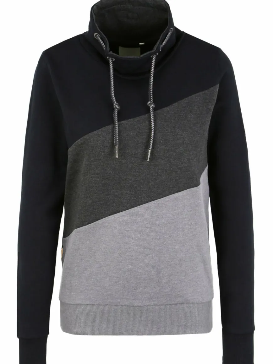 OXMO Sweatshirts & Sweatjacken*Damen Hoodie - OXAgda schwarz uni