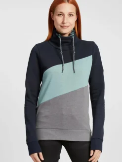 OXMO Sweatshirts & Sweatjacken*Damen Hoodie - OXAgda blau uni