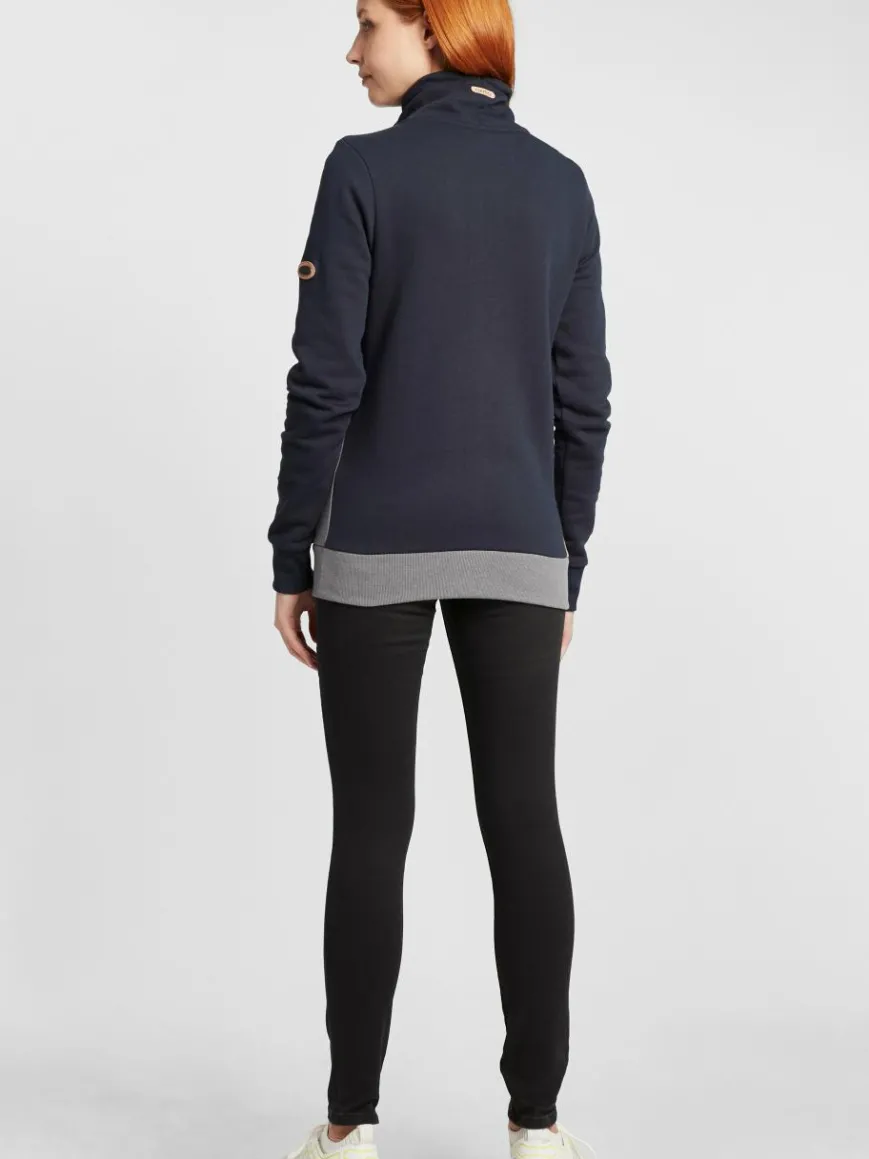OXMO Sweatshirts & Sweatjacken*Damen Hoodie - OXAgda blau uni