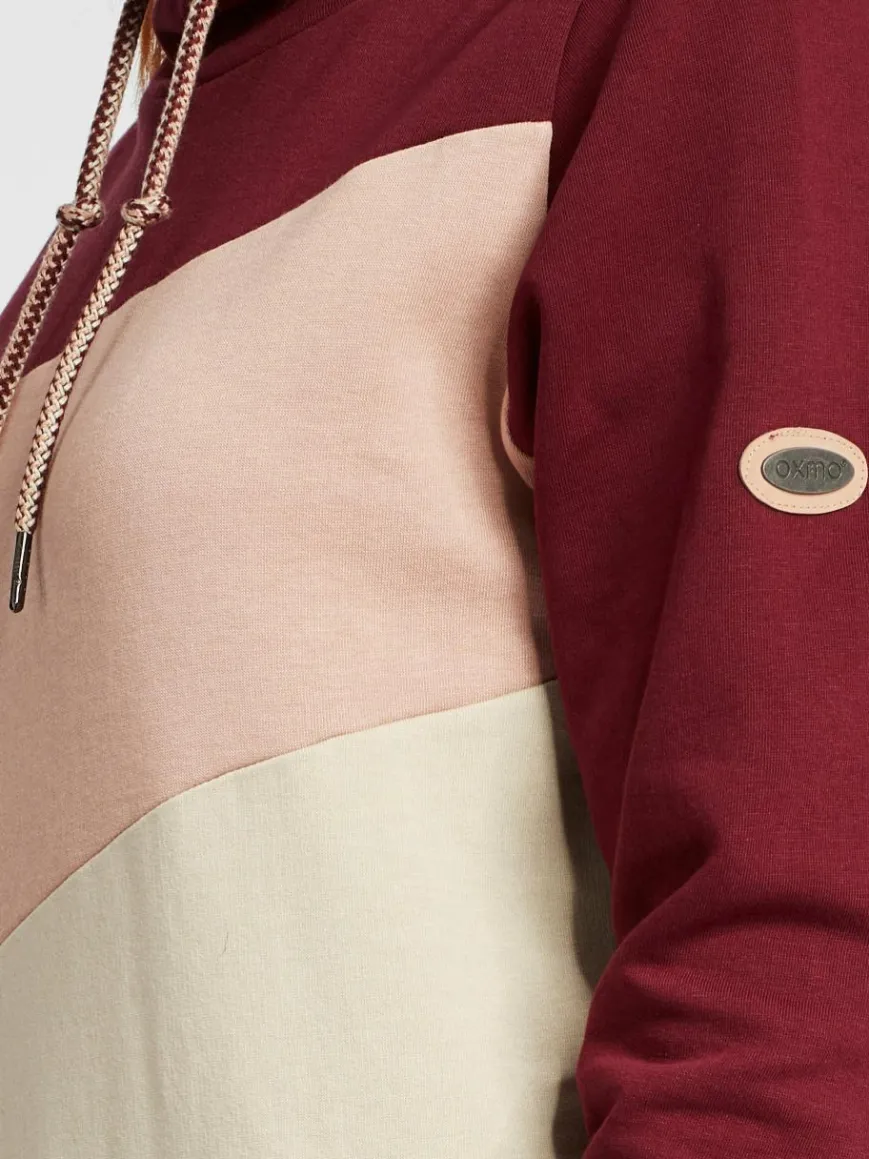 OXMO Sweatshirts & Sweatjacken*Damen Hoodie - OXAgda rot uni
