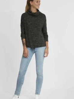 OXMO Sweatshirts & Sweatjacken*Damen Hoodie - OXBelma grau uni