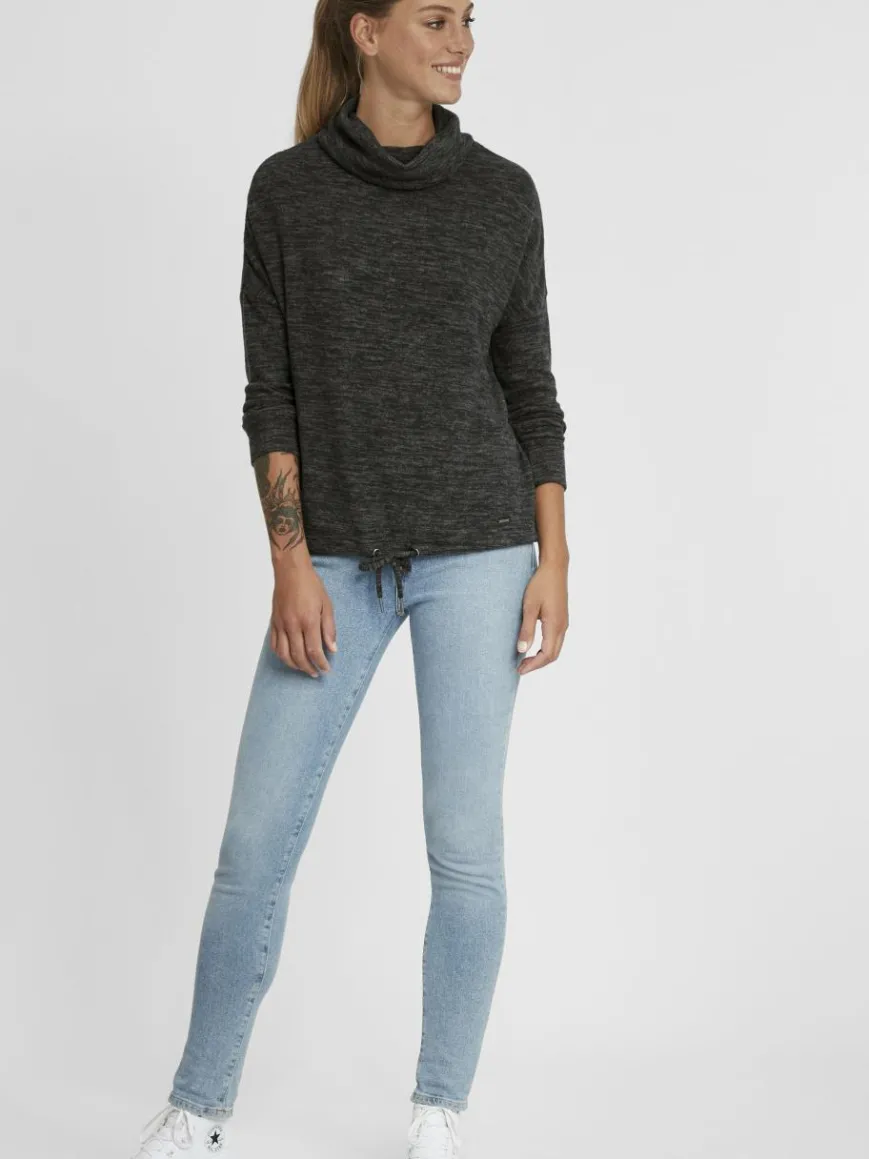 OXMO Sweatshirts & Sweatjacken*Damen Hoodie - OXBelma grau uni