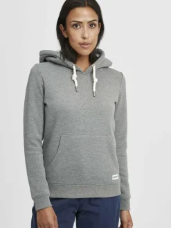 OXMO Sweatshirts & Sweatjacken*Damen Hoodie - OXBinna grau uni