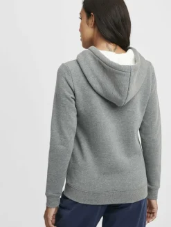 OXMO Sweatshirts & Sweatjacken*Damen Hoodie - OXBinna grau uni