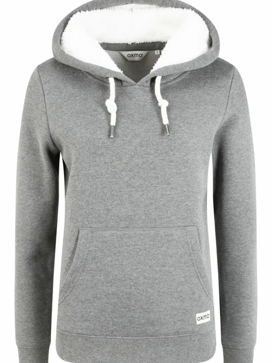 OXMO Sweatshirts & Sweatjacken*Damen Hoodie - OXBinna grau uni