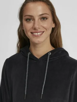 OXMO Sweatshirts & Sweatjacken*Damen Hoodie - OXNimma blau uni
