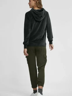 OXMO Sweatshirts & Sweatjacken*Damen Hoodie - OXNimma schwarz uni
