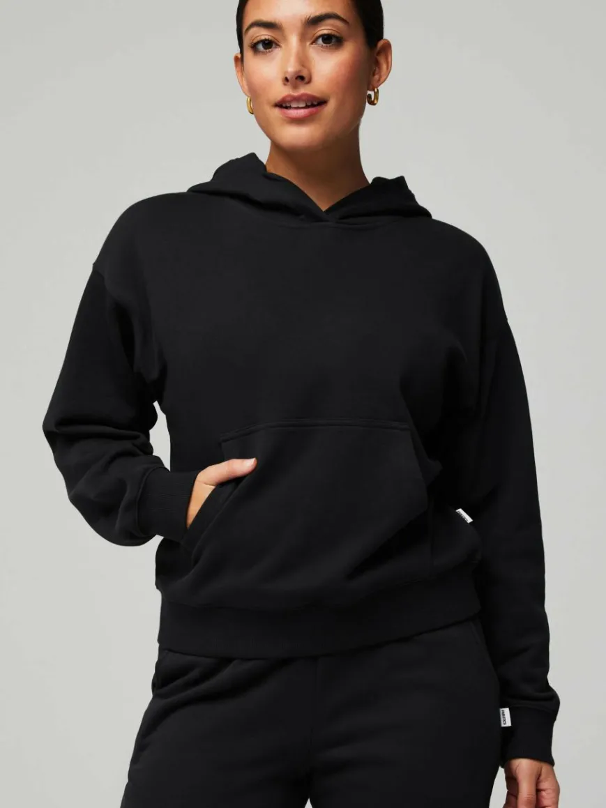 Fabletics Sweatshirts & Sweatjacken*Damen Hoodie - Year Round Terry schwarz uni