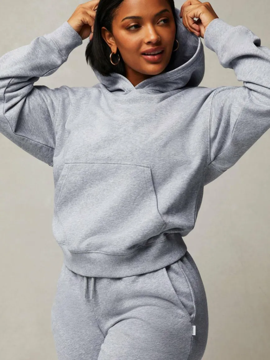 Fabletics Sweatshirts & Sweatjacken*Damen Hoodie - Year Round Terry grau uni