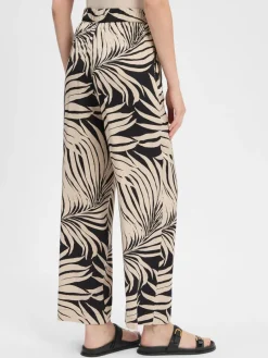 s.Oliver BLACK LABEL Hosen*Damen Hose schwarz beige gemustert