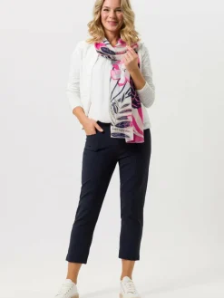 Frank Walder Hosen*Damen Hose marine blau uni