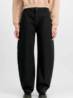 Alpha Industries Hosen*Damen Hose schwarz uni