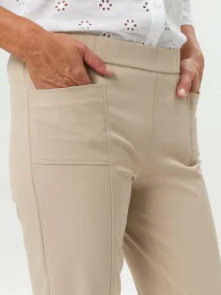 Frank Walder Hosen*Damen Hose beige uni