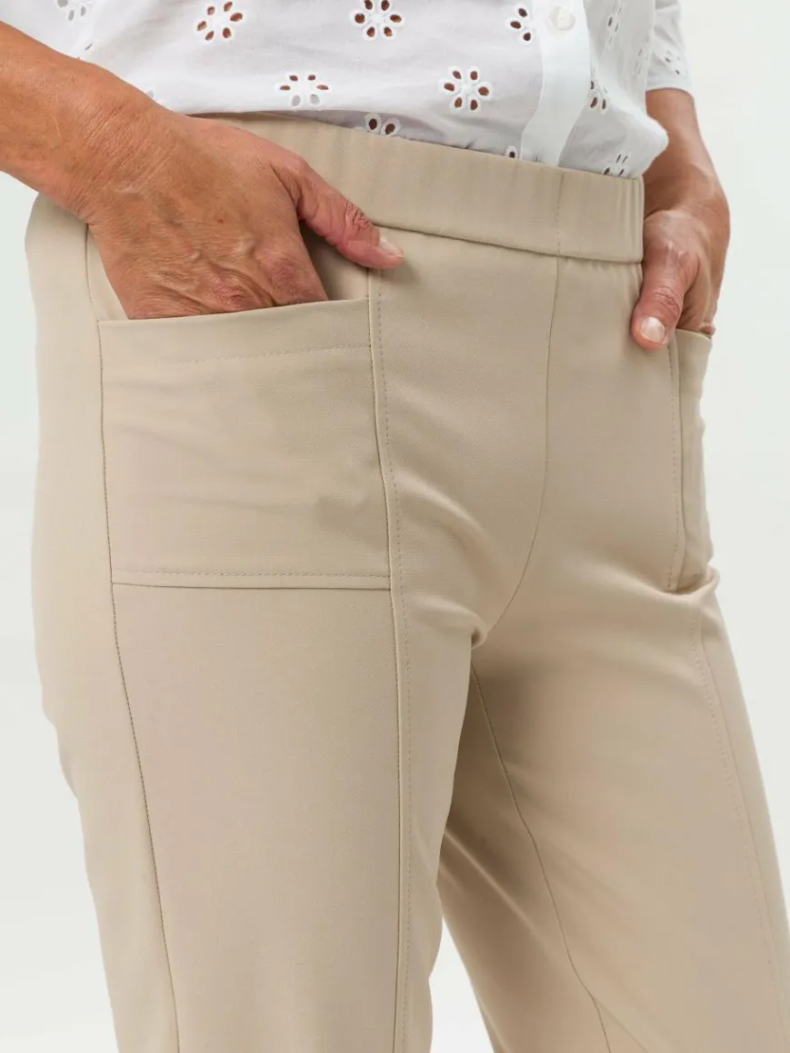 Frank Walder Hosen*Damen Hose beige uni