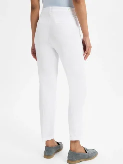 MAC Hosen*Damen Hose - Chino weiß uni