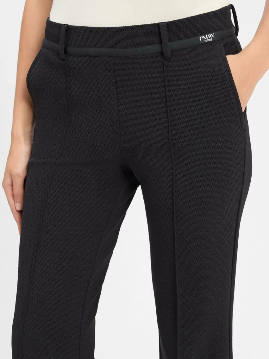 Cambio Hosen*Damen Hose - Francoise schwarz strukturiert