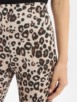Marc Cain Collections Hosen*Damen Hose - Frederica beige schwarz gemustert