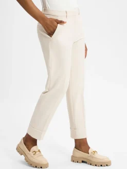 Cambio Hosen*Damen Hose - Krystal weiß uni