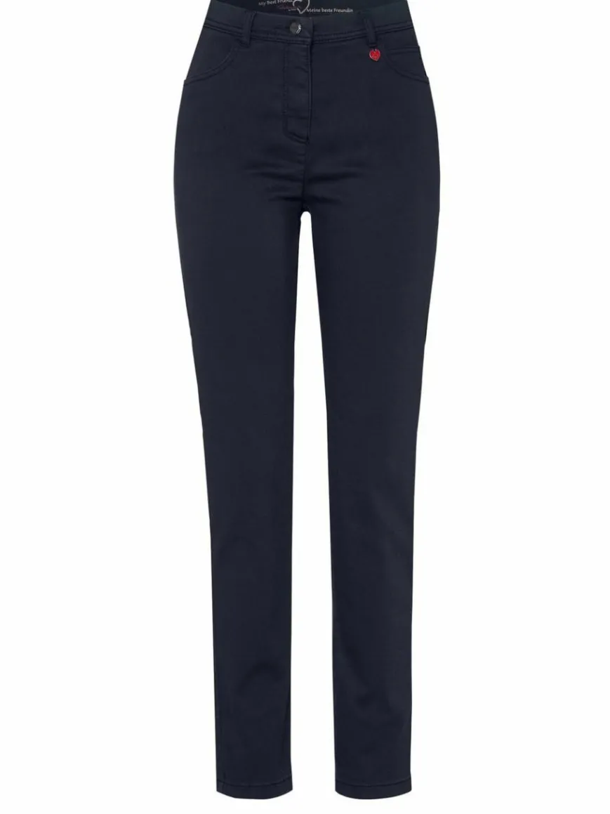 Relaxed Hosen*Damen Hose - Meine beste Freundin blau uni