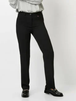 Relaxed Hosen*Damen Hose - Steffi schwarz uni