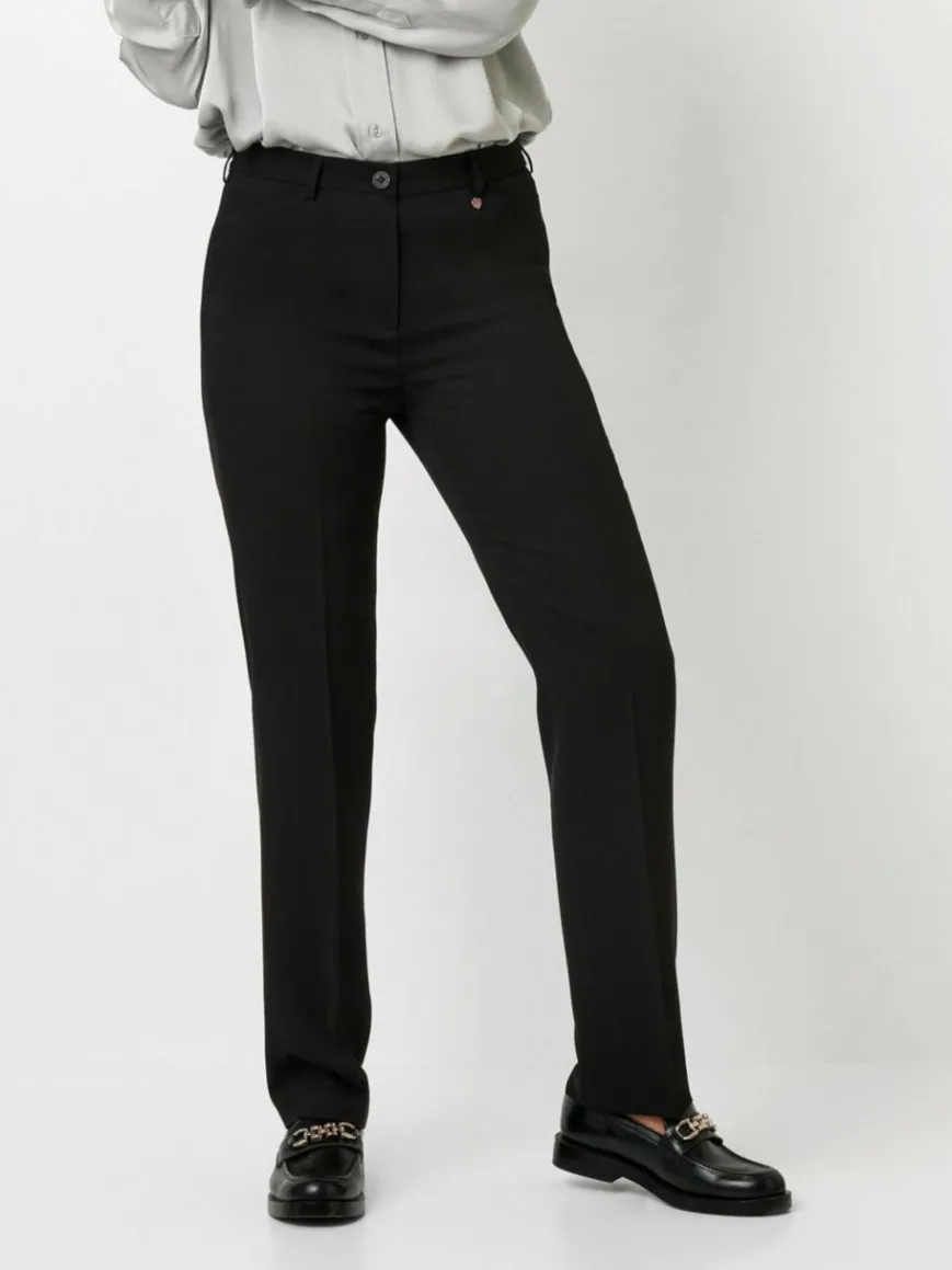 Relaxed Hosen*Damen Hose - Steffi schwarz uni
