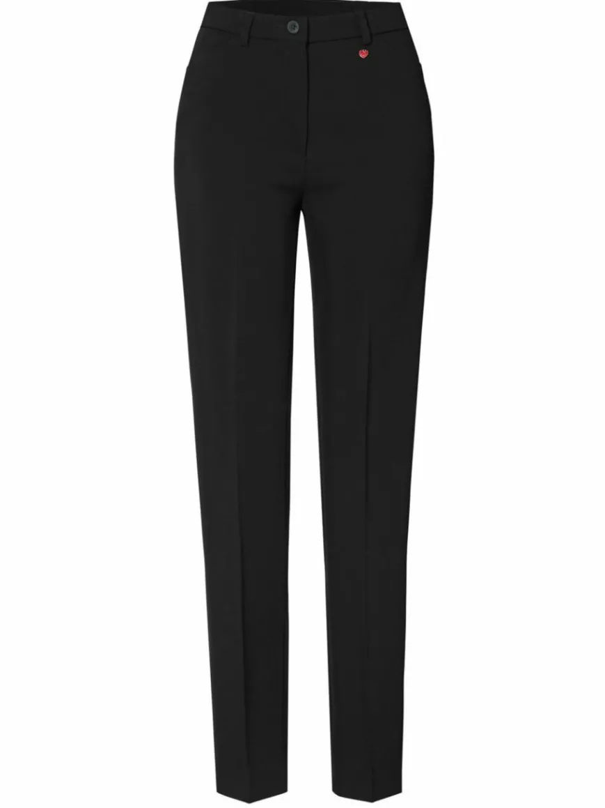 Relaxed Hosen*Damen Hose - Steffi schwarz uni