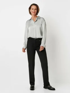 Relaxed Hosen*Damen Hose - Steffi schwarz uni